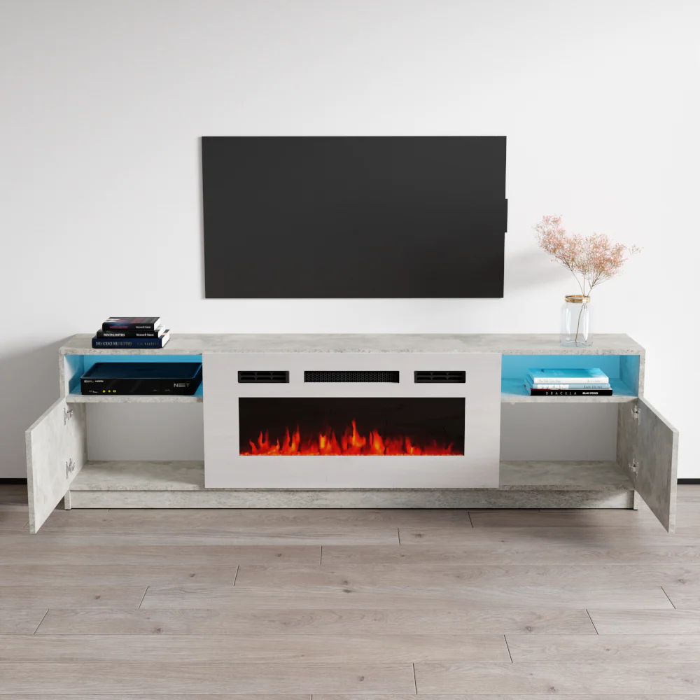York WH02 Fireplace TV Stand - Image 30