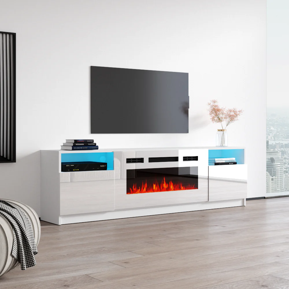 York WH02 Fireplace TV Stand - Image 4